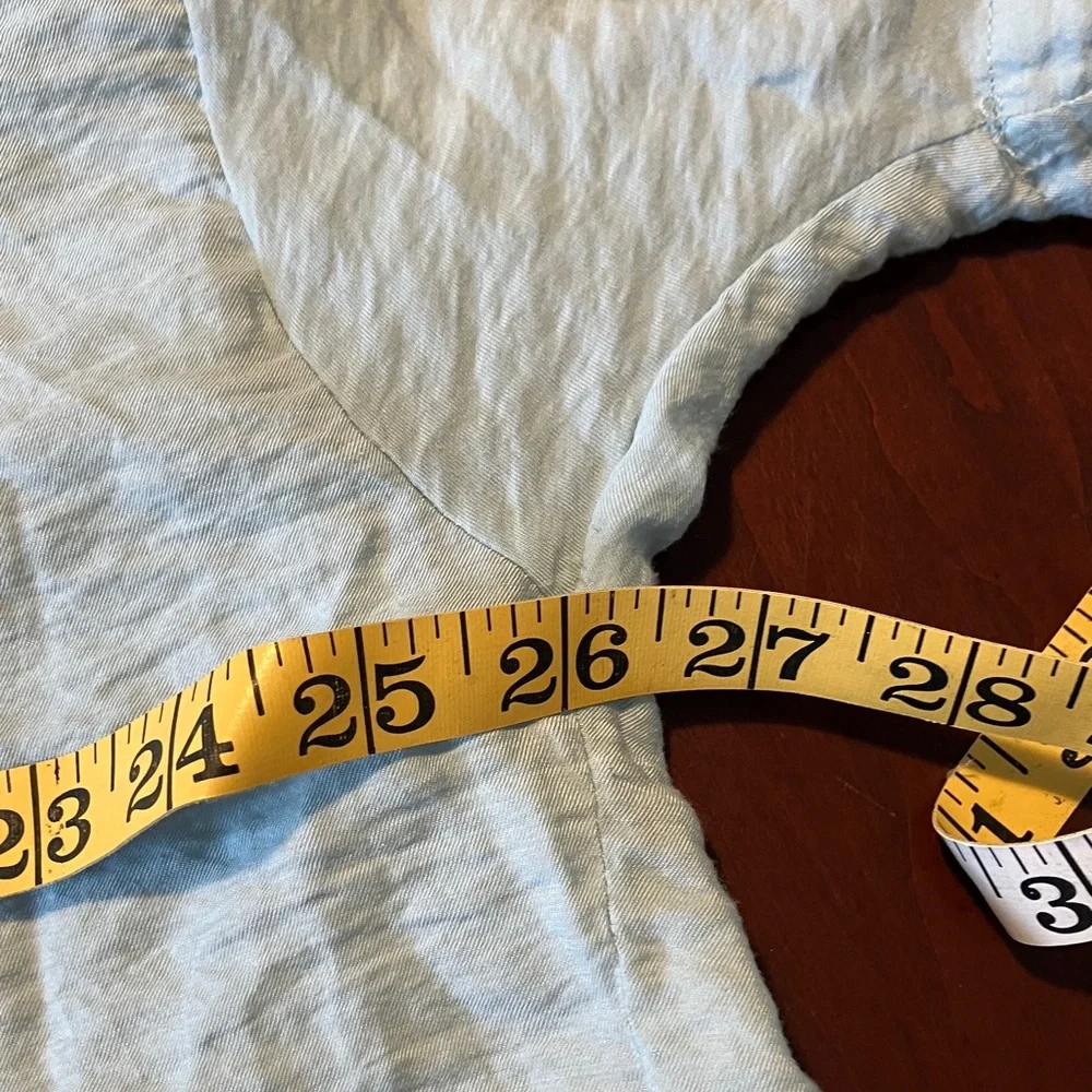 Oversized Dylon Short-Sleeve Wide Placket Top for Anthropologie - Picture 5 of 9